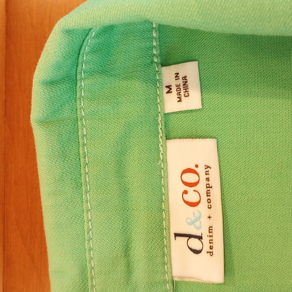 Denim & Co Jacket Size:M, Color: Aquamarine Green - Picture 6 of 9